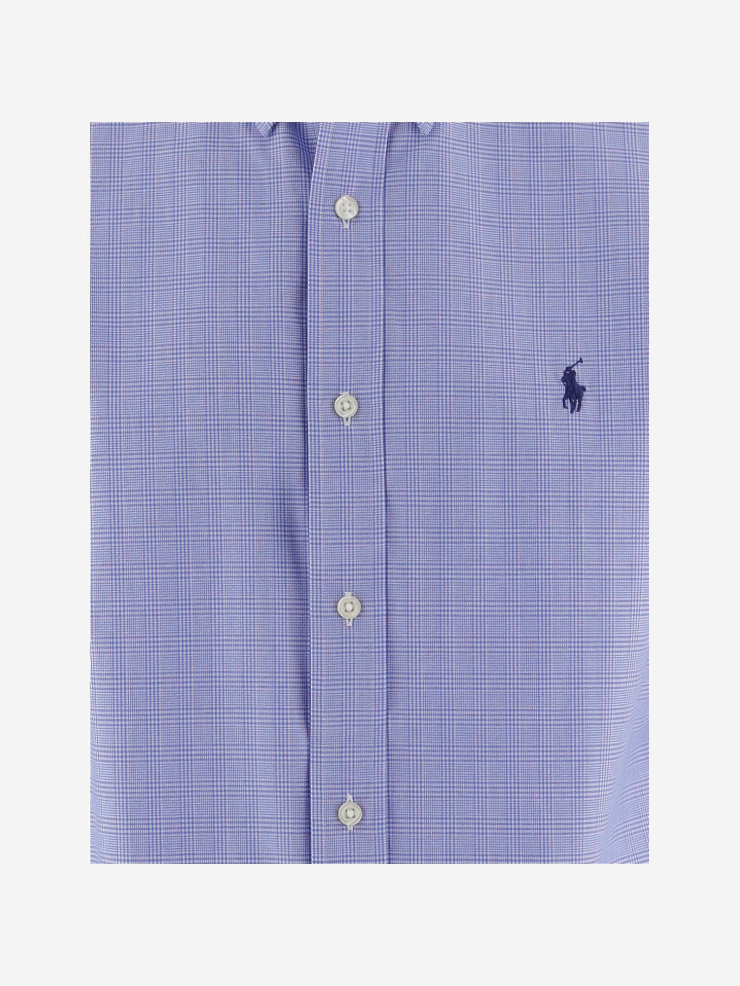 CAMICIA IN COTONE STRETCH A QUADRI 710968937 501 POLO RALPH LAUREN 