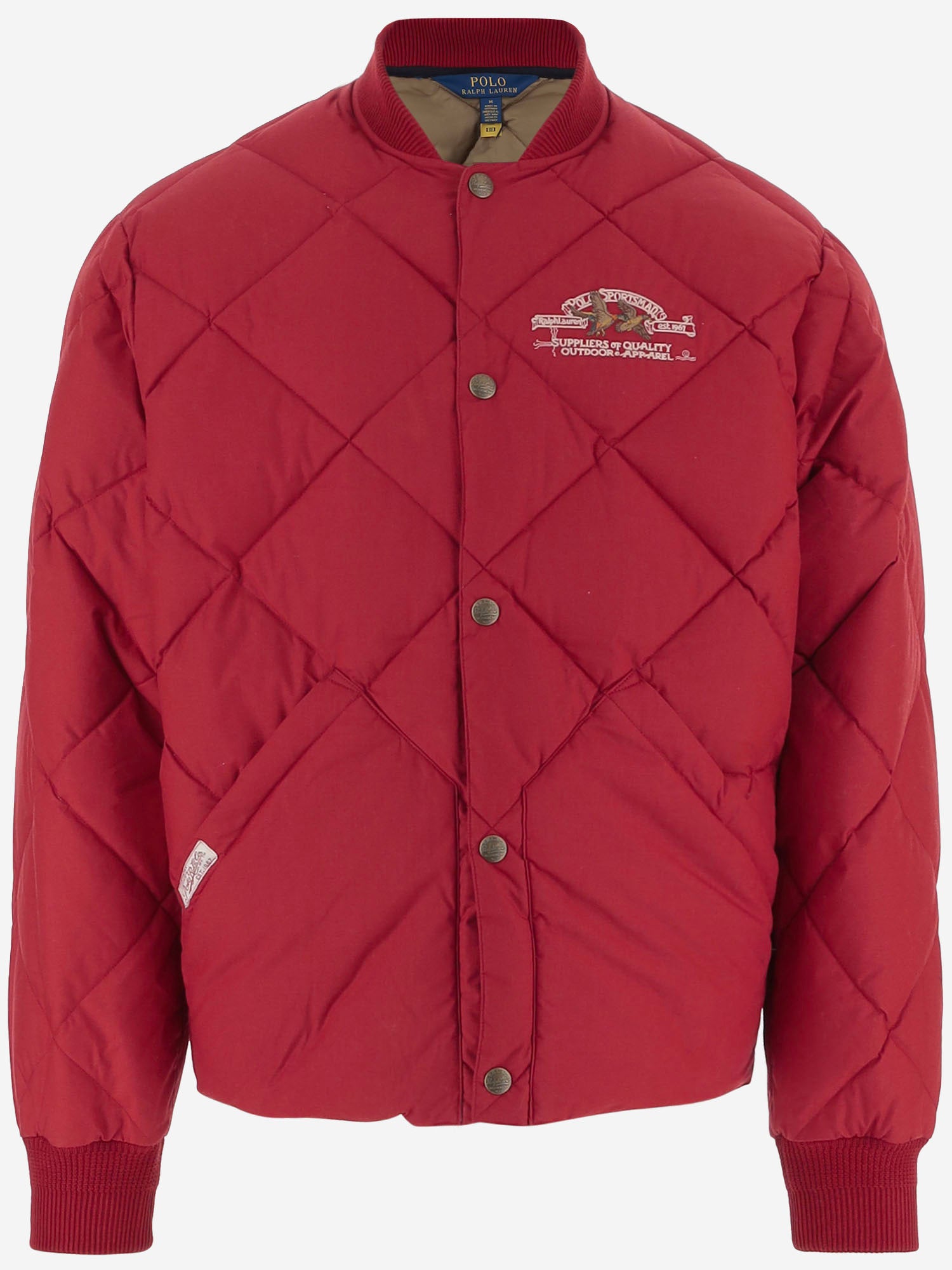 GIUBBOTTO IMBOTTITO TRAPUNTATO IN MISTO COTONE 710B23067 001 POLO RALPH LAUREN 