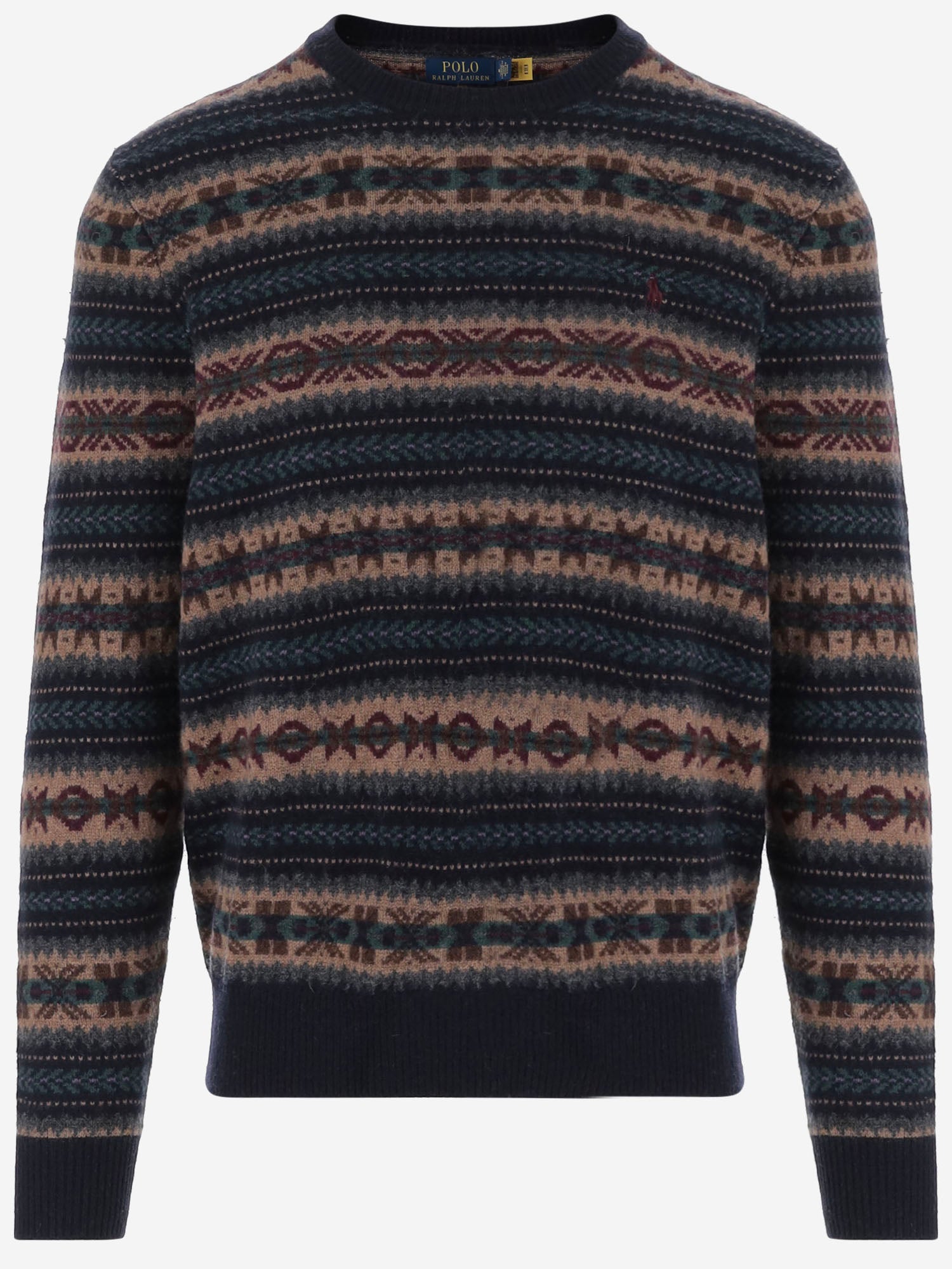 MAGLIONE IN LANA FAIR ISLE 710B26783 001 POLO RALPH LAUREN 
