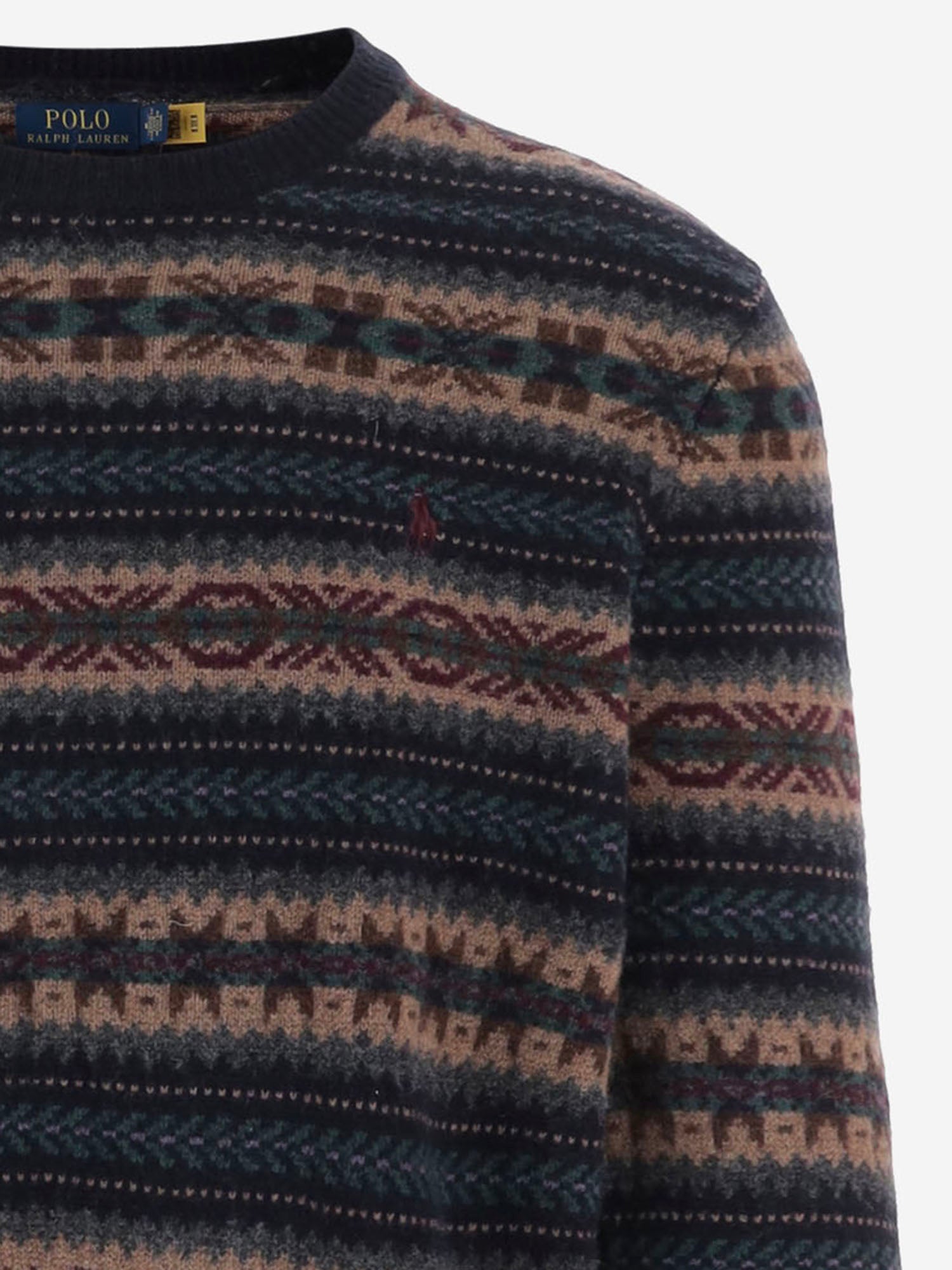 MAGLIONE IN LANA FAIR ISLE 710B26783 001 POLO RALPH LAUREN 