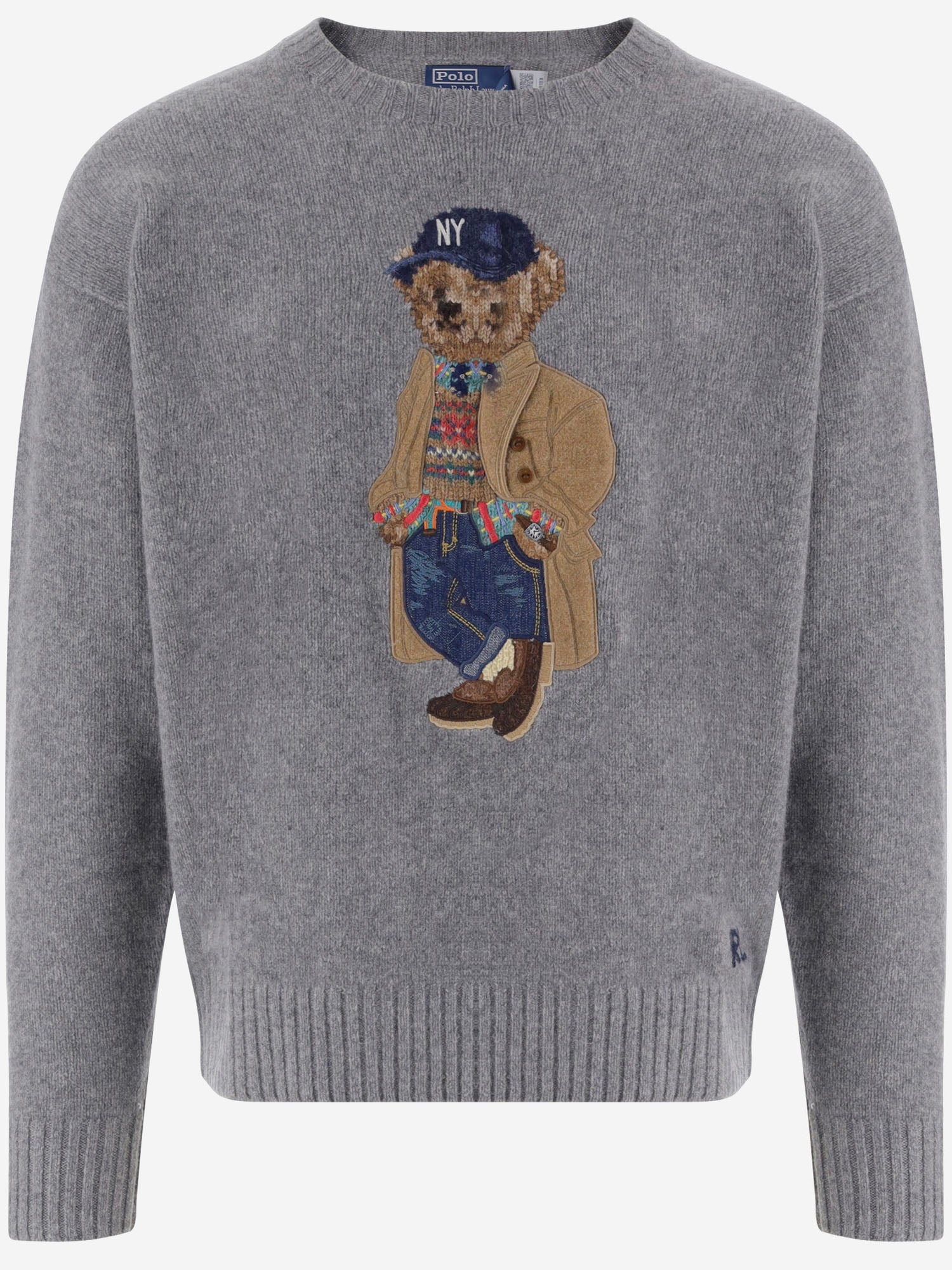MAGLIONE IN LANA E CASHMERE CON POLO BEAR 710B28590 001 POLO RALPH LAUREN 