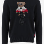 MAGLIONE IN COTONE E CASHMERE CON POLO BEAR 710B28783 001 POLO RALPH LAUREN 