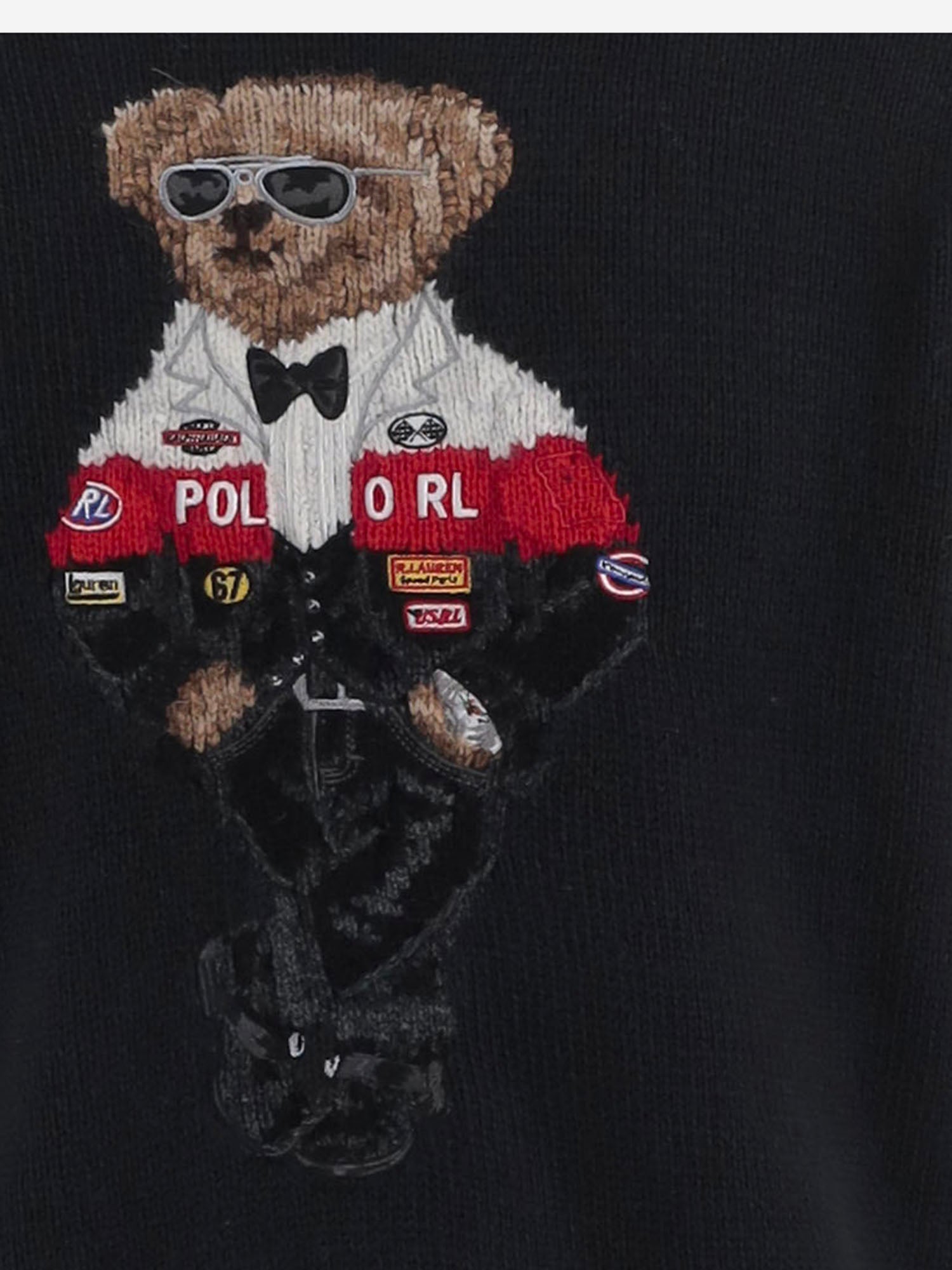 MAGLIONE IN COTONE E CASHMERE CON POLO BEAR 710B28783 001 POLO RALPH LAUREN 