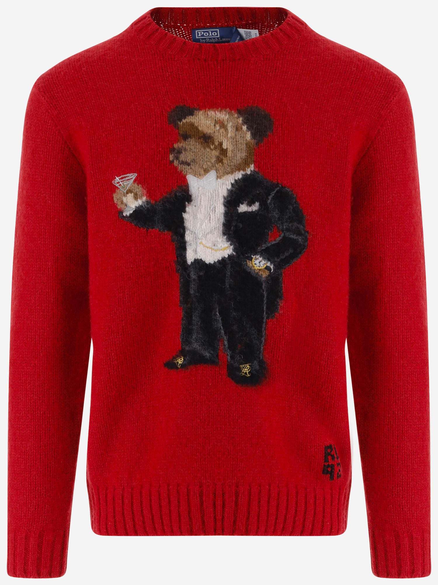 MAGLIONE IN LANA CON POLO BEAR 710B28797 001 POLO RALPH LAUREN 