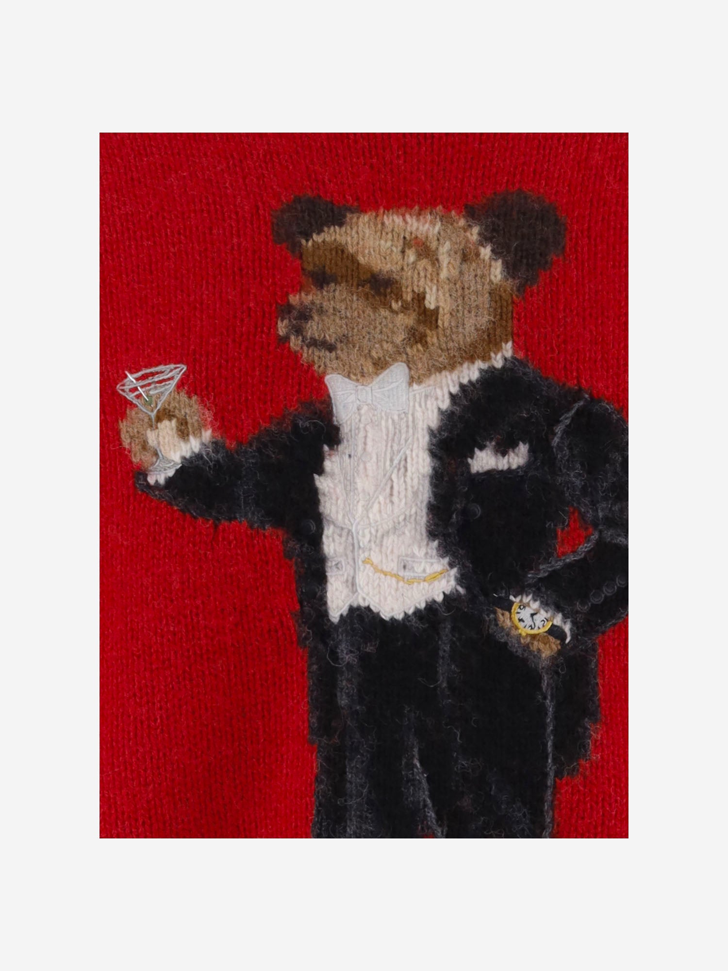 MAGLIONE IN LANA CON POLO BEAR 710B28797 001 POLO RALPH LAUREN 