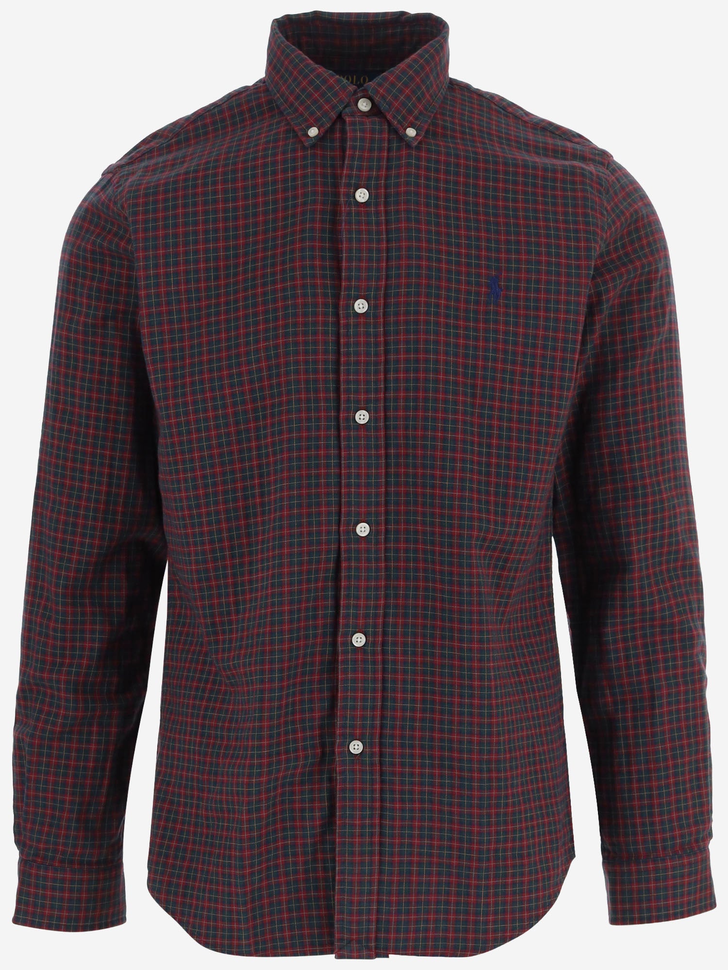 CAMICIA IN COTONE CON MOTIVO CHECK 710B30159 001 POLO RALPH LAUREN 