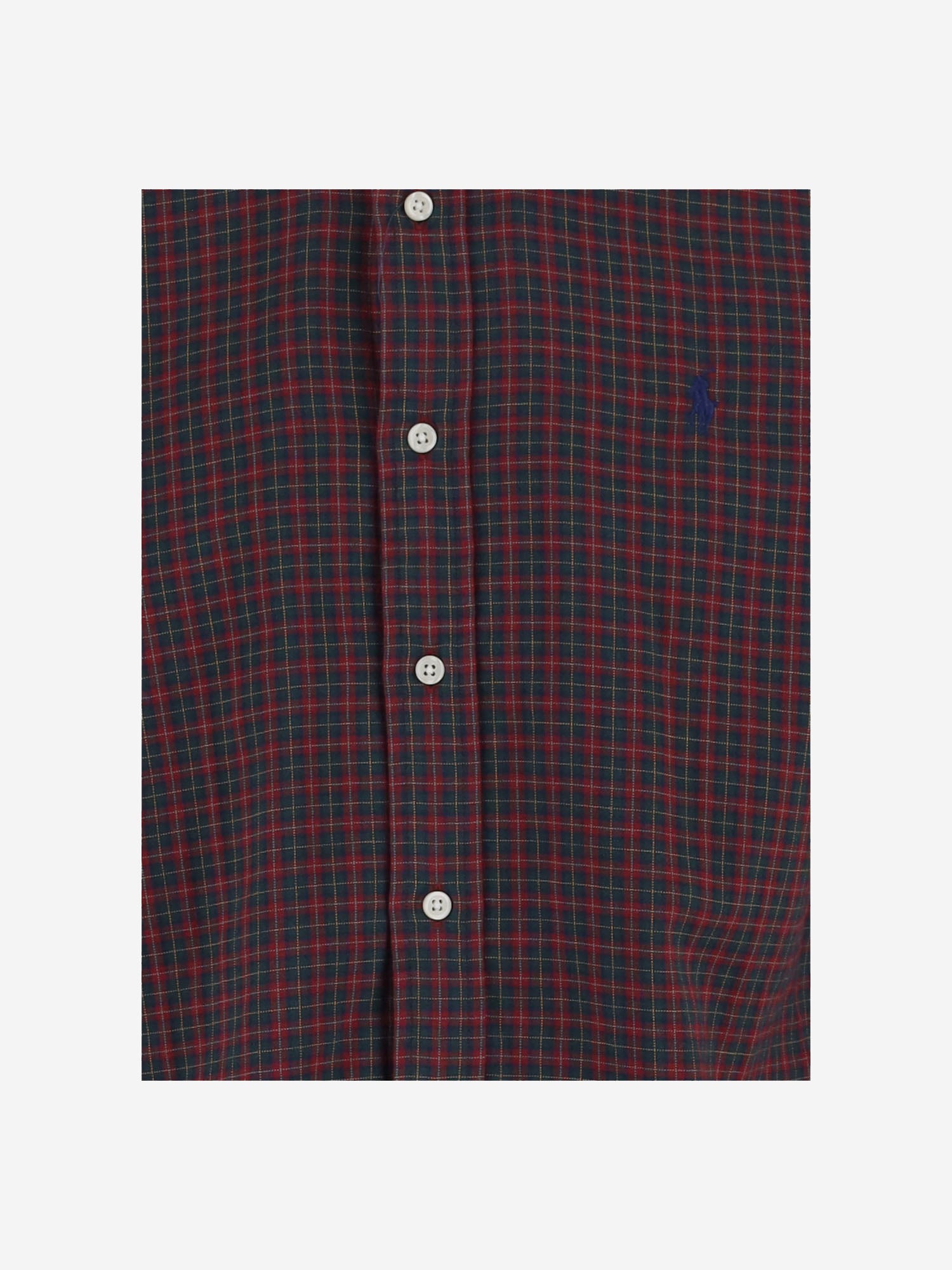 CAMICIA IN COTONE CON MOTIVO CHECK 710B30159 001 POLO RALPH LAUREN 
