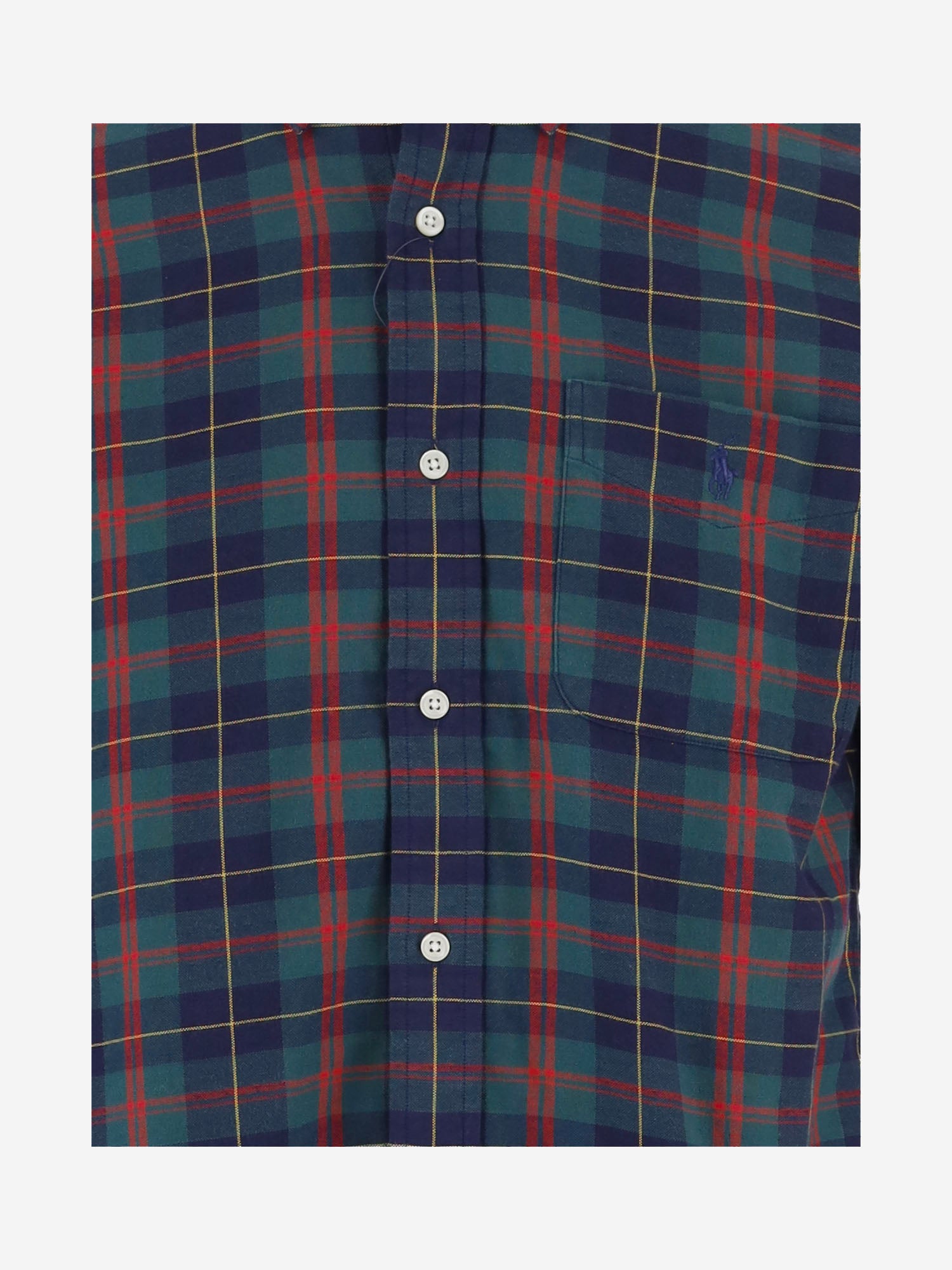 CAMICIA IN COTONE CON MOTIVO CHECK 710B30160 001 POLO RALPH LAUREN 
