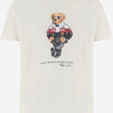 T-SHIRT IN COTONE CON STAMPA POLO BEAR 710B34590 002 POLO RALPH LAUREN 