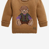 MAGLIONE IN COTONE CON MOTIVO POLO BEAR RICAMATO 310B26527 001 POLO RALPH LAUREN KIDS 