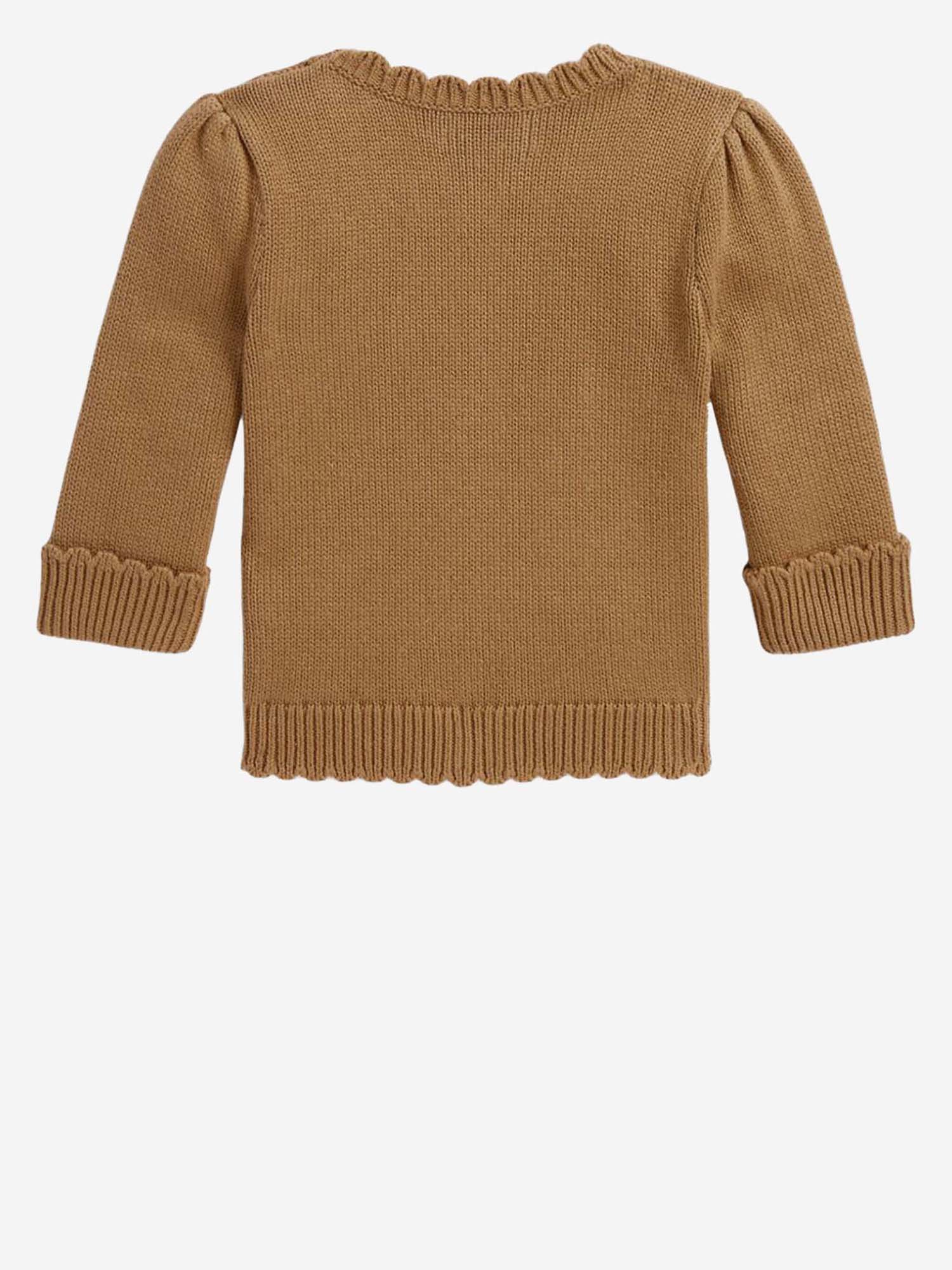 MAGLIONE IN COTONE CON MOTIVO POLO BEAR RICAMATO 310B26527 001 POLO RALPH LAUREN KIDS 