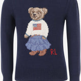 MAGLIA IN COTONE CON MOTIVO POLO BEAR 312702268 001 POLO RALPH LAUREN KIDS 