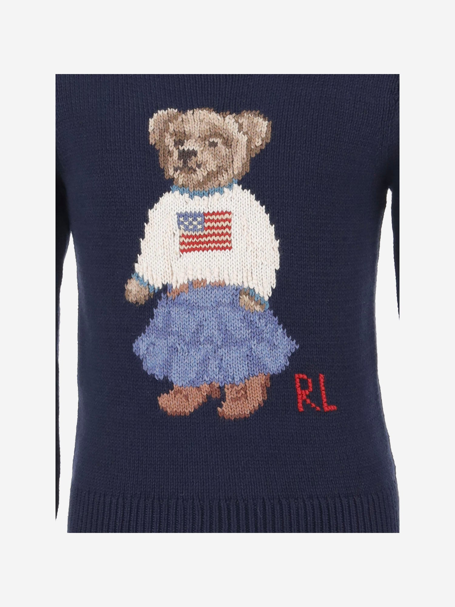 MAGLIA IN COTONE CON MOTIVO POLO BEAR 312702268 001 POLO RALPH LAUREN KIDS 