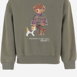 FELPA IN COTONE CON STAMPA POLO BEAR 312B26298 001 POLO RALPH LAUREN KIDS 