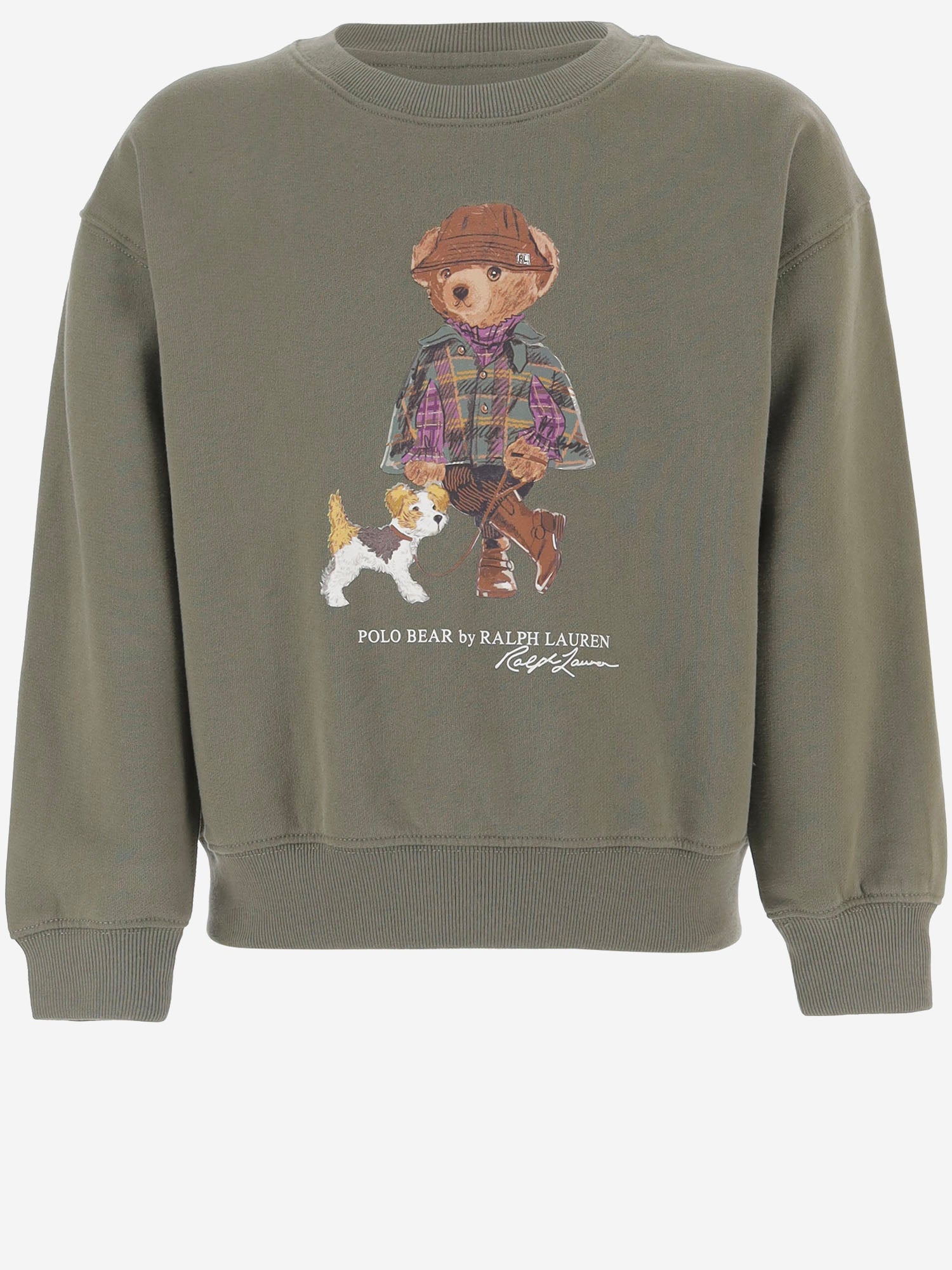 FELPA IN COTONE CON STAMPA POLO BEAR 312B26298 001 POLO RALPH LAUREN KIDS 