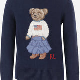 MAGLIA IN COTONE CON MOTIVO POLO BEAR 313702268 001 POLO RALPH LAUREN KIDS 