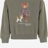 FELPA IN COTONE CON STAMPA POLO BEAR 313B26298 001 POLO RALPH LAUREN KIDS 