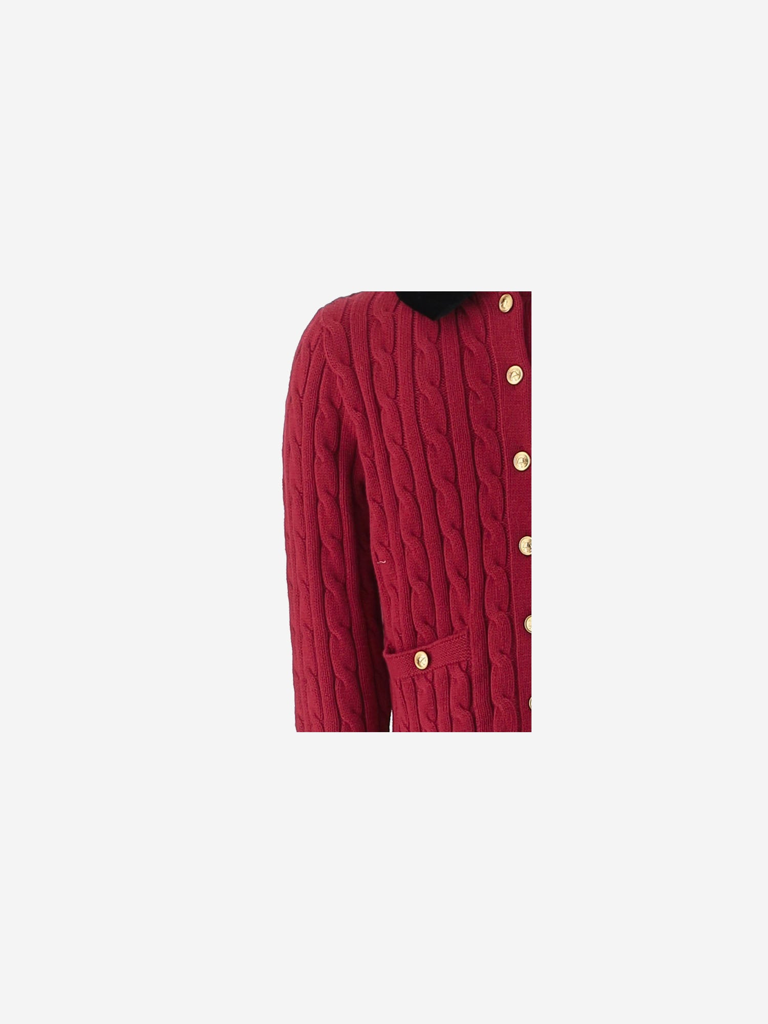 CARDIGAN IN COTONE CON MOTIVO A TRECCE 313B28274 001 POLO RALPH LAUREN KIDS 