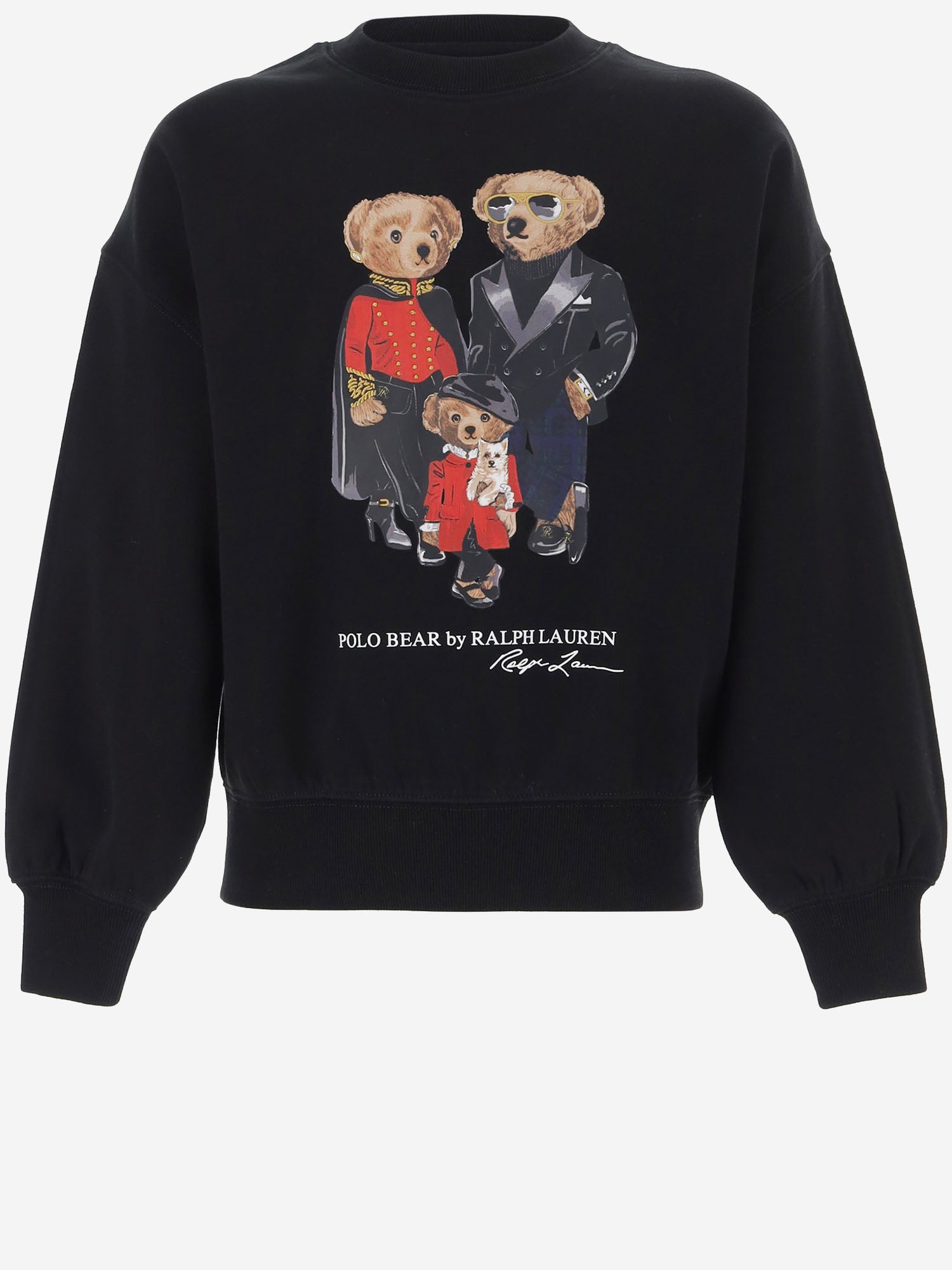 FELPA IN MISTO COTONE CON STAMPA POLO BEAR 313B31542 001 POLO RALPH LAUREN KIDS 