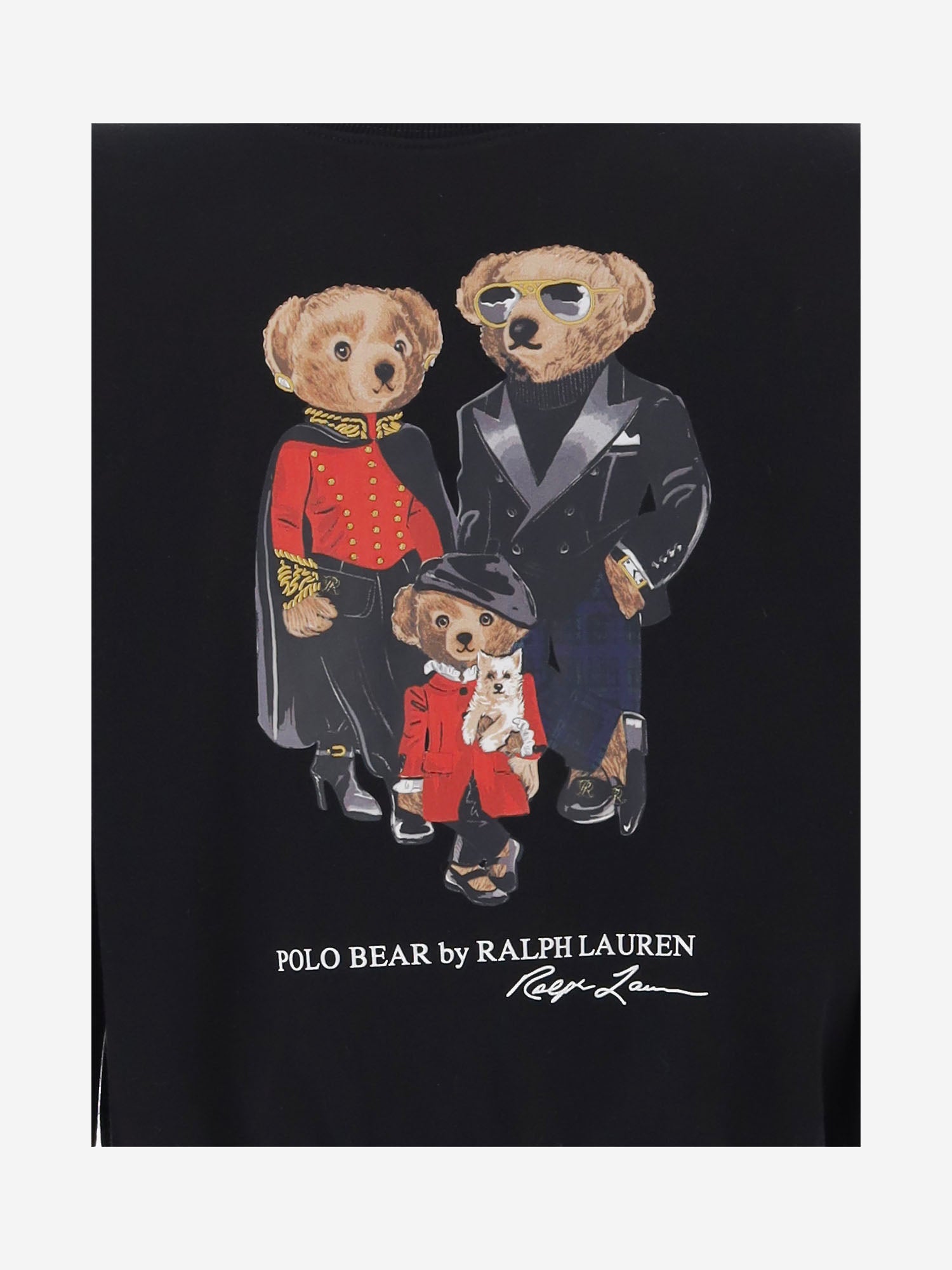 FELPA IN MISTO COTONE CON STAMPA POLO BEAR 313B31542 001 POLO RALPH LAUREN KIDS 