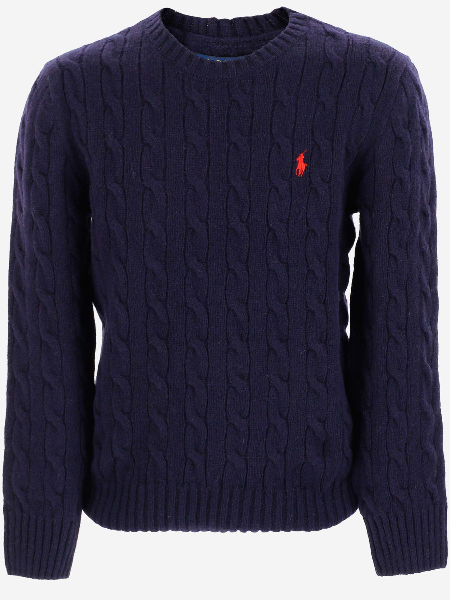 MAGLIA A TRECCE IN LANA 322877728 001 POLO RALPH LAUREN KIDS 