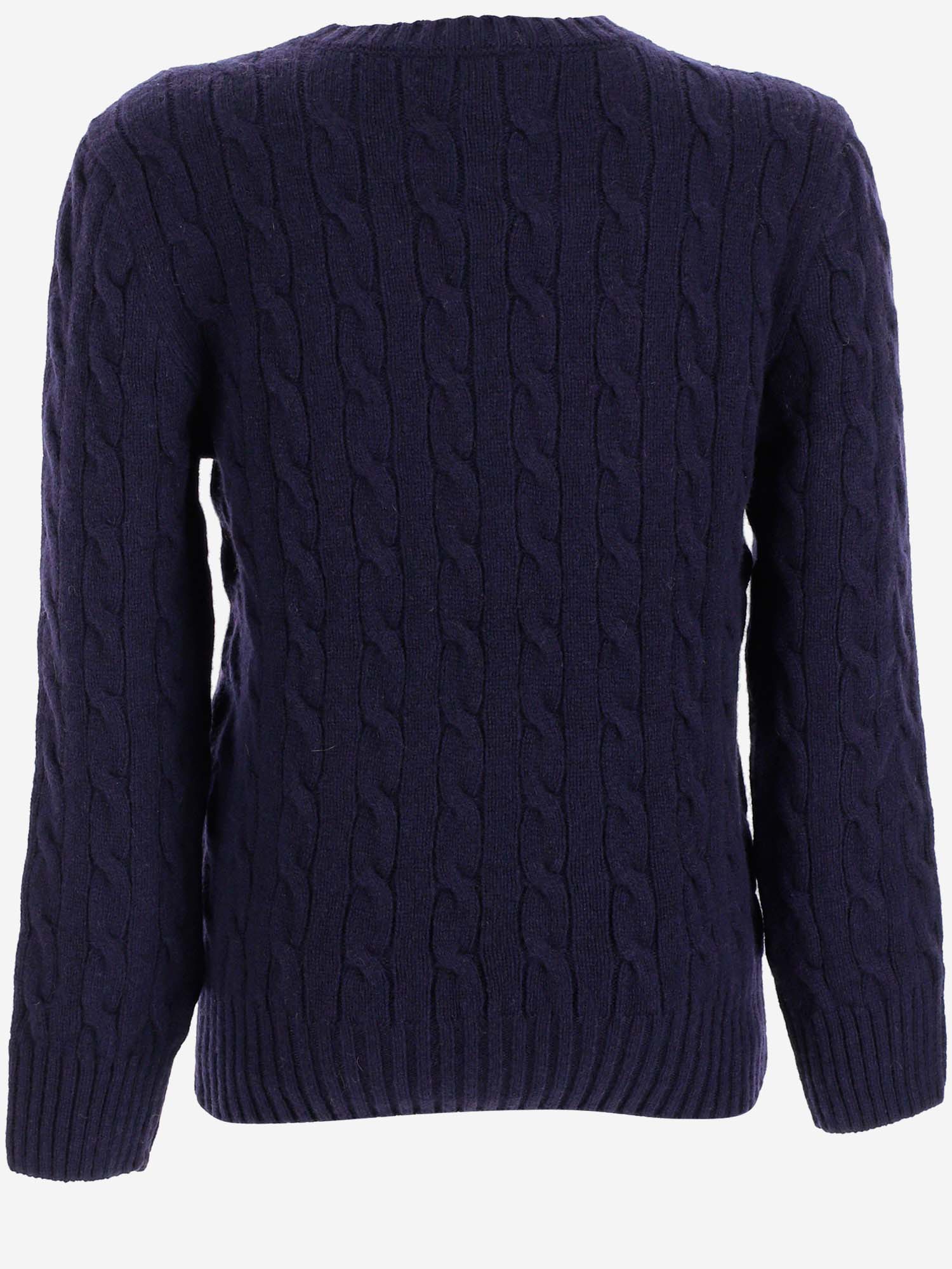 MAGLIA A TRECCE IN LANA 322877728 001 POLO RALPH LAUREN KIDS 