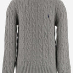 MAGLIA A TRECCE IN LANA E CASHMERE 322877728 004 POLO RALPH LAUREN KIDS 