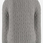 MAGLIA A TRECCE IN LANA E CASHMERE 322877728 004 POLO RALPH LAUREN KIDS 