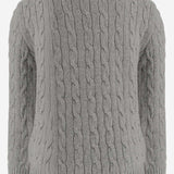 MAGLIA A TRECCE IN LANA E CASHMERE 322877728 004 POLO RALPH LAUREN KIDS 