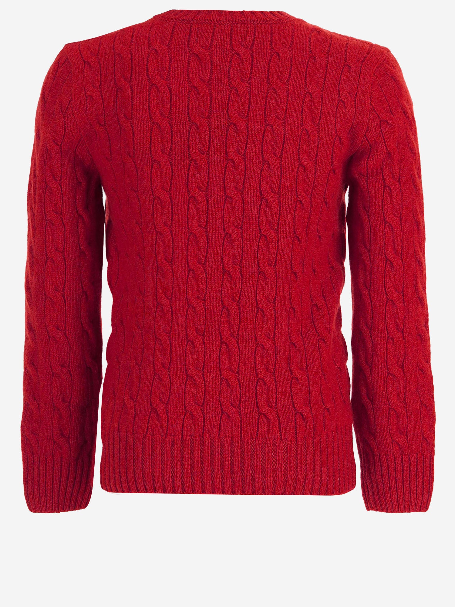 MAGLIA A TRECCE IN LANA E CASHMERE 322877728 500 POLO RALPH LAUREN KIDS 