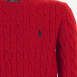 MAGLIA A TRECCE IN LANA E CASHMERE 322877728 500 POLO RALPH LAUREN KIDS 