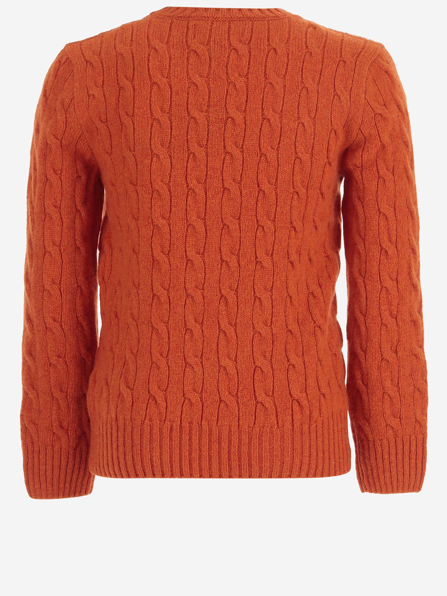 MAGLIA A TRECCE IN LANA E CASHMERE 322877728 502 POLO RALPH LAUREN KIDS 