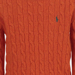 MAGLIA A TRECCE IN LANA E CASHMERE 322877728 502 POLO RALPH LAUREN KIDS 