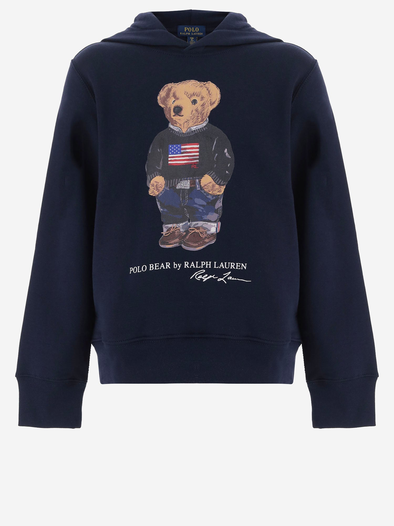 FELPA IN MISTO COTONE CON POLO BEAR 322A10529 001 POLO RALPH LAUREN KIDS 