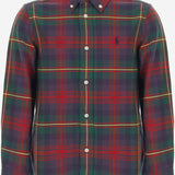 CAMICIA IN COTONE CON MOTIVO A QUADRI 322B24638 001 POLO RALPH LAUREN KIDS 