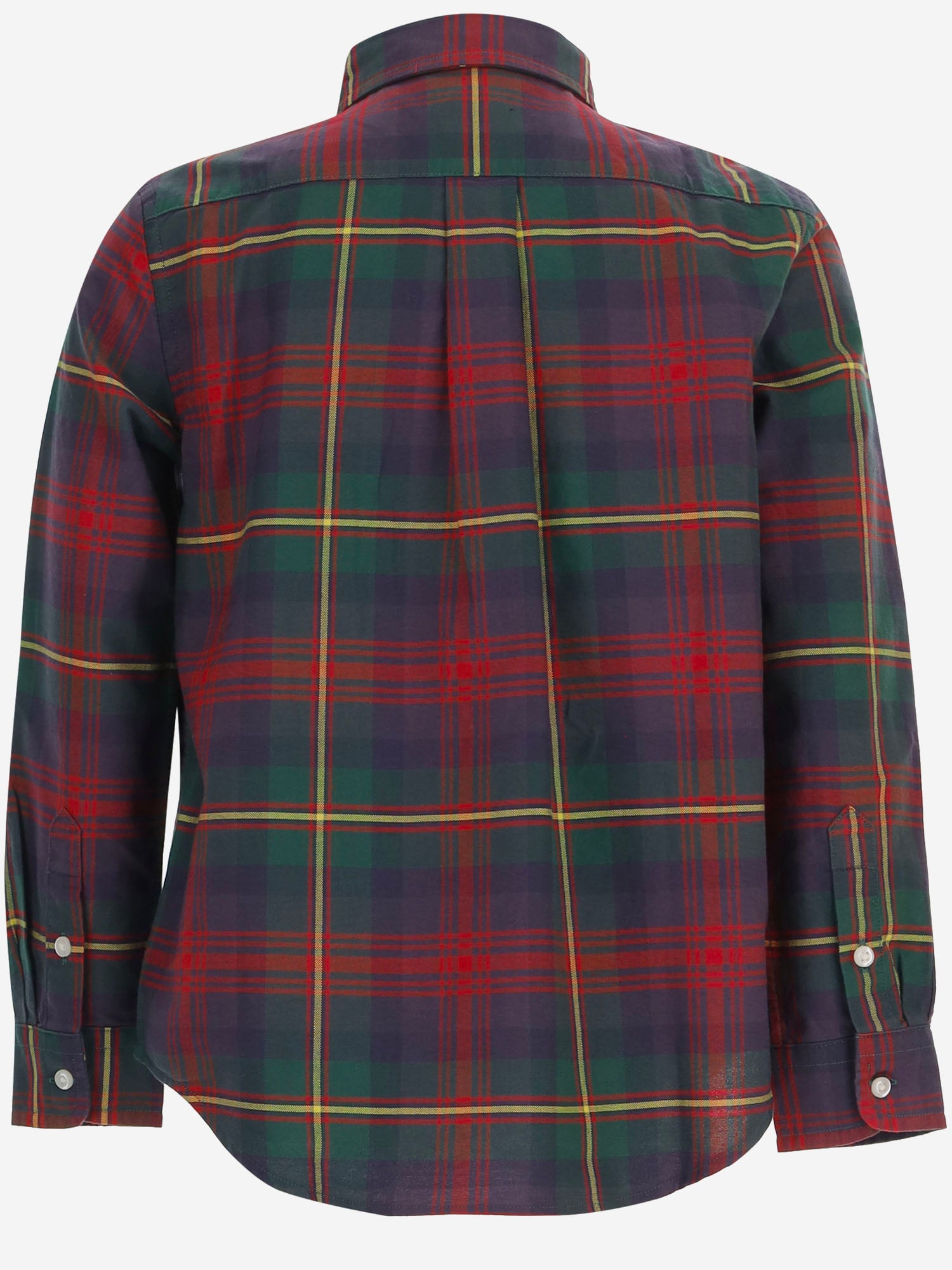 CAMICIA IN COTONE CON MOTIVO A QUADRI 322B24638 001 POLO RALPH LAUREN KIDS 