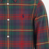 CAMICIA IN COTONE CON MOTIVO A QUADRI 322B24638 001 POLO RALPH LAUREN KIDS 