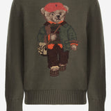 MAGLIONE IN COTONE CON POLO BEAR 322B26124 001 POLO RALPH LAUREN KIDS 