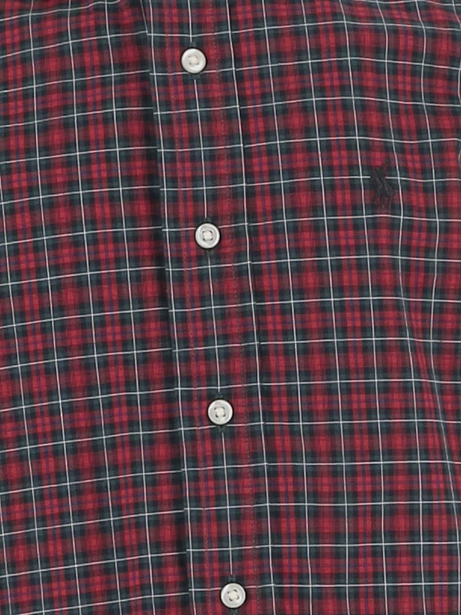 CAMICIA IN COTONE CON MOTIVO CHECK 322B28199 001 POLO RALPH LAUREN KIDS 
