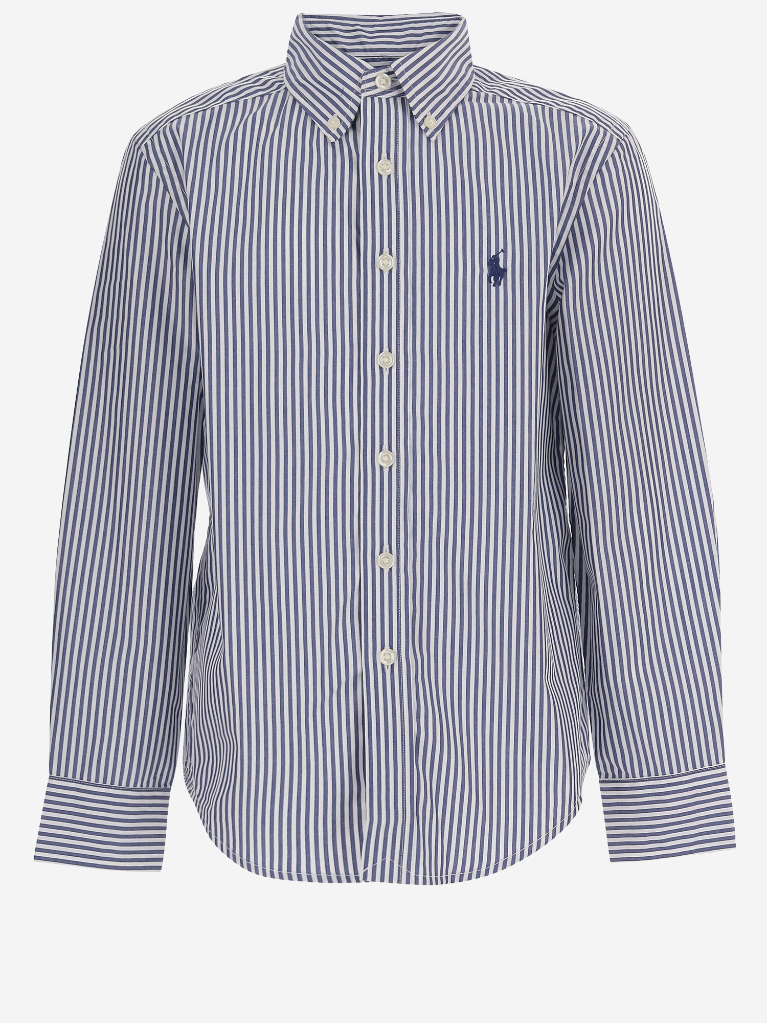 CAMICIA IN COTONE CON MOTIVO A RIGHE 323862260 002 POLO RALPH LAUREN KIDS 