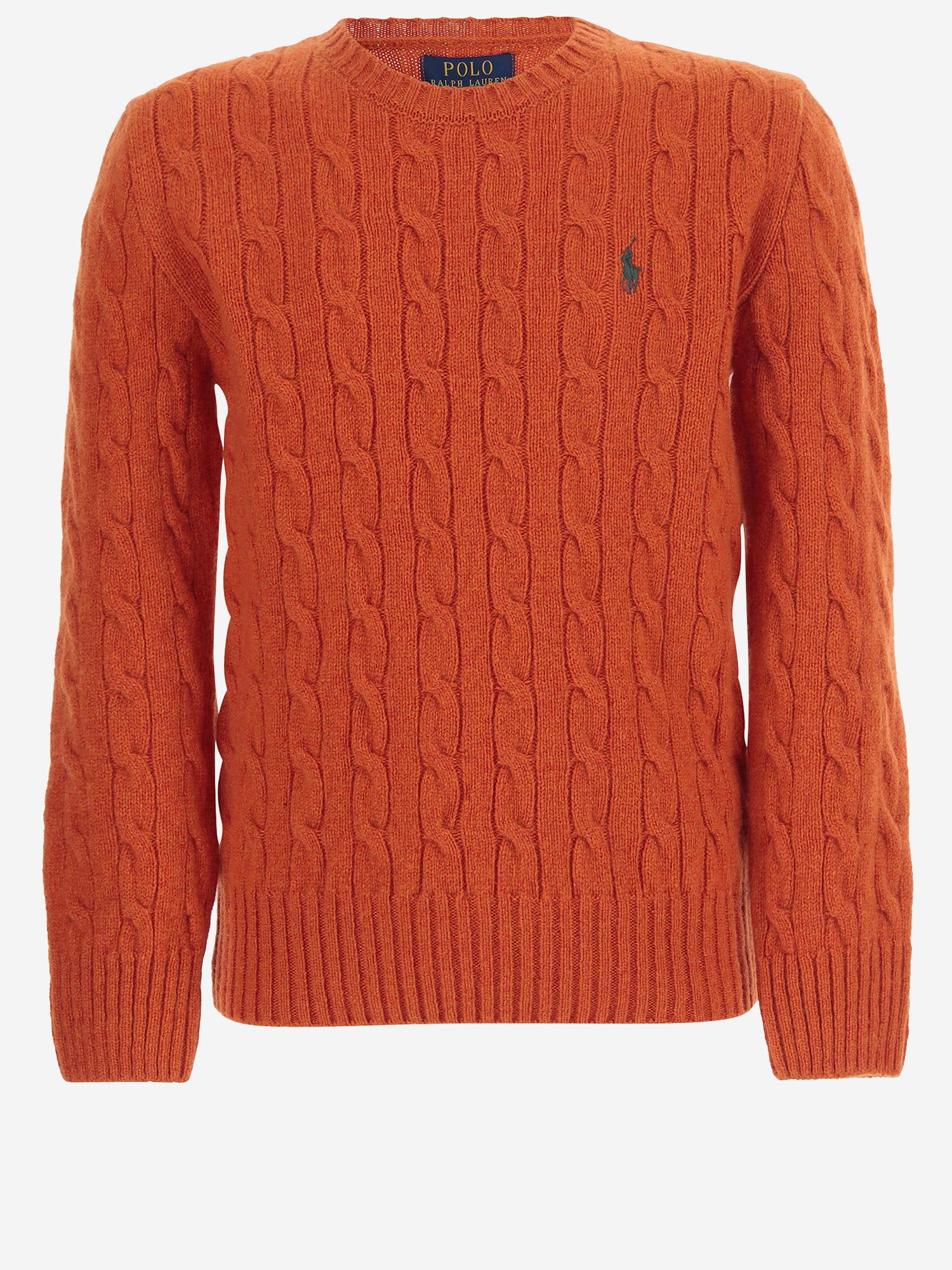 MAGLIA A TRECCE IN LANA E CASHMERE 323877728 500 POLO RALPH LAUREN KIDS 