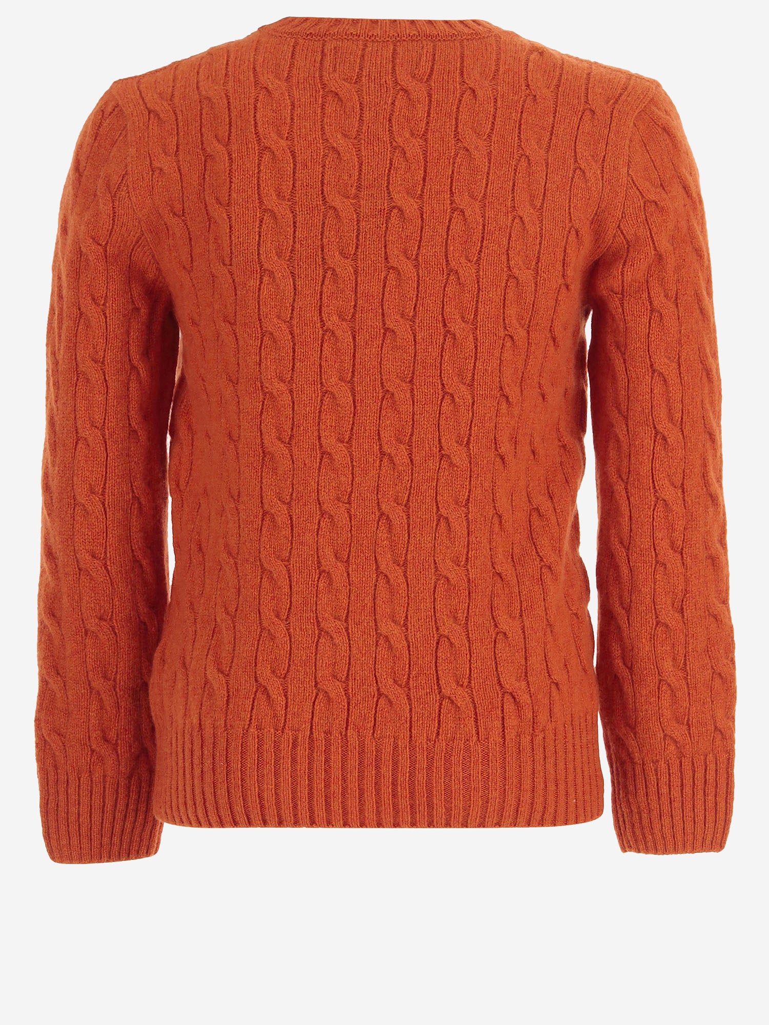 MAGLIA A TRECCE IN LANA E CASHMERE 323877728 500 POLO RALPH LAUREN KIDS 