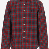 CAMICIA IN COTONE CON MOTIVO A QUADRI 323B28199 001 POLO RALPH LAUREN KIDS 