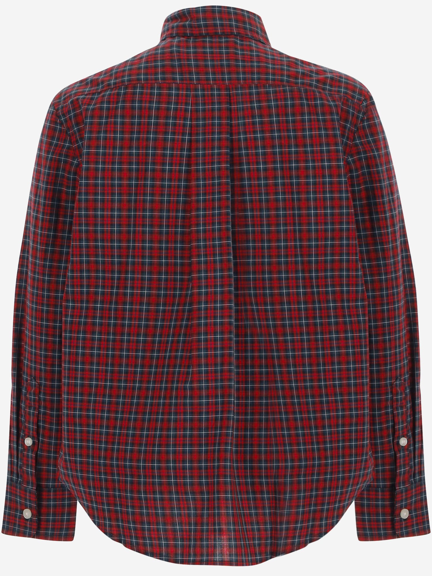 CAMICIA IN COTONE CON MOTIVO A QUADRI 323B28199 001 POLO RALPH LAUREN KIDS 