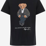 T-SHIRT IN COTONE CON STAMPA POLO BEAR 323B29156 001 POLO RALPH LAUREN KIDS 