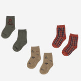 KIT CALZINI IN misto COTONE 441P19555 001 POLO RALPH LAUREN KIDS 