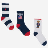 Set calzini in tessuto stretch 443P03163 001 POLO RALPH LAUREN KIDS 