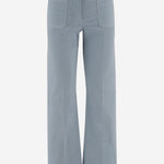 PANTALONI IN VELLUTO DI COTONE STRETCH NINA 29 QL2 