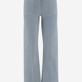 PANTALONI IN VELLUTO DI COTONE STRETCH NINA 29 QL2 