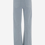 PANTALONI IN VELLUTO DI COTONE STRETCH NINA 29 QL2 
